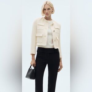 Cream Tweed Jacket 
• NWT •